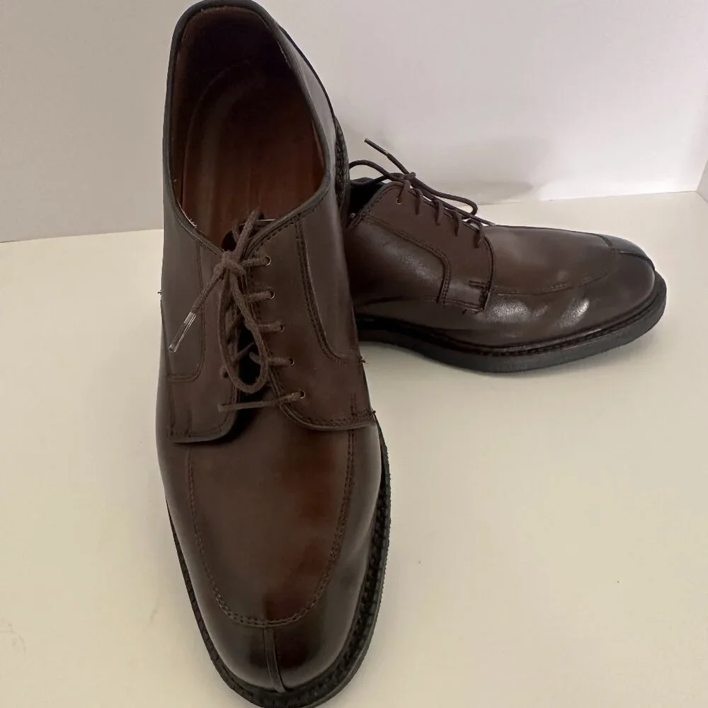 Allen Edmonds Oxford Round Toe Brown Leather Shoes Men's Size 9.5D 1609